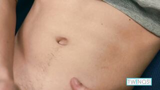 Brown-haired Logan S Jerks And Wanks His Weenie On The Sofa!