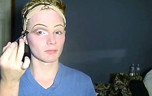 Became a drag blonde