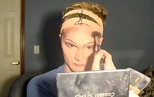 Became a drag blonde