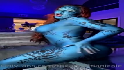 Amanda Nicole porn blue costume