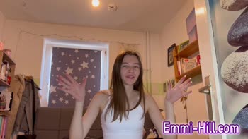 Skinny German Teen (18+) EmmiHill's Squirting Orgasm Show