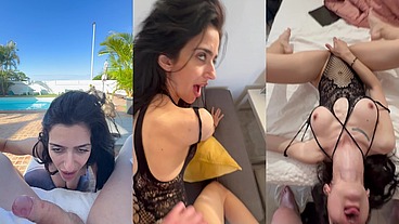 Everything started with blowjob by the pool