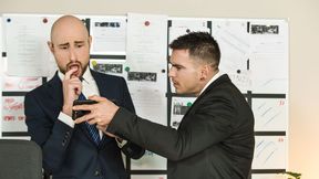 Two hunks fucking at the office