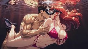 Deep Ocean Breath Hold & Passionate Underwater Couple Experience - Aegean Sea