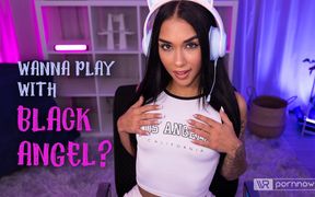 Erotic Gaming Session Starring Black Angel