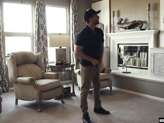 Kinsley Anne is fucking a handsome handyman, instead of giving him money for his services