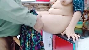 Indian Wife Fucked in Kitchen with Clear Hindi Audio
