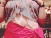 Curvy murrsuiter does a strip tease