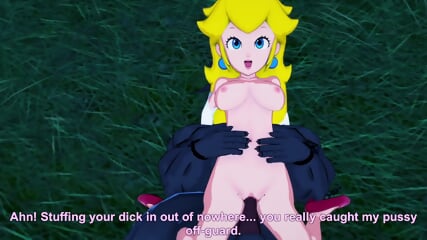 Princess Peach hentai sex with werewolf