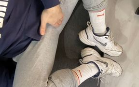 Dirty White Puma Socks, Nike Sneakers