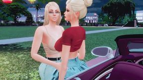 perverted futanari mistress seduced her school friend on facefuck and anal sex sims me hentai sfm