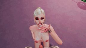 perverted futanari mistress seduced her school friend on facefuck and anal sex sims me hentai sfm