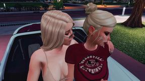 perverted futanari mistress seduced her school friend on facefuck and anal sex sims me hentai sfm