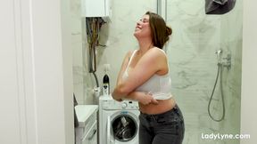 Soapy shower with Lady Lyne