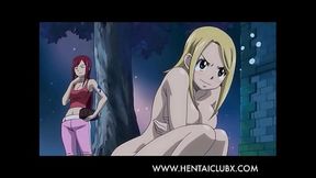 Funny Moments & Fan Service from Fairy Tail OVA 1 - Hot Anime Girls Tease!