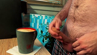 Cumpuccino. I jerk off and cum in coffee and then my friend drinks it while playing video games