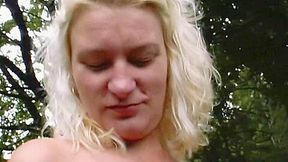 All Natural Darling From Germany Taking Two Cock At The Same Time