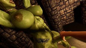 Hot 3d animation from the first person. Orc transvestite enjoys masturbation and blowjob.