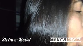 The Little Bitch Swallows Her Giant Dick