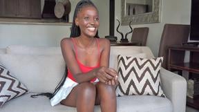 Black teen from Kenya fucks at a casting to get a job immediately