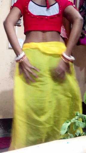 Indian wife sari wearing dildo sex