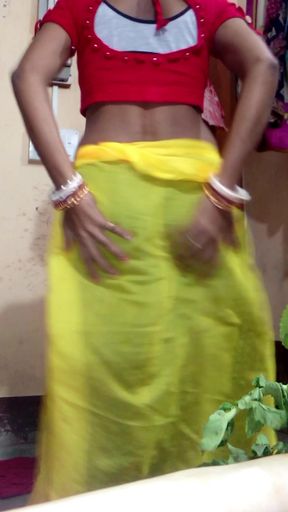 Indian wife sari wearing dildo sex