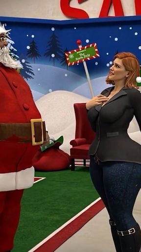 PAWG MILF Takes a Fat Black Cock From Santa