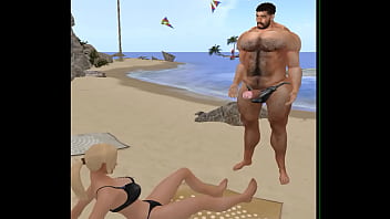 hamdsome hunk cam heyward&#039_s beach adventure