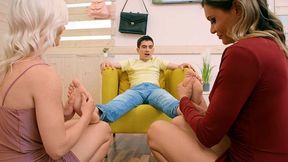 Kitana Lure, Lily Joy, and Jordi's Wild Foot Fetish Threesome Leaves You Begging for More HD