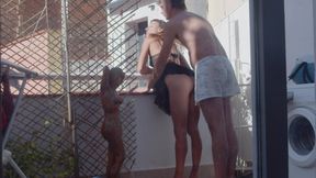 Sexy at the Balcony