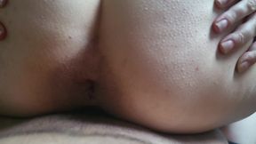 He fucks my pussy well from behind POV