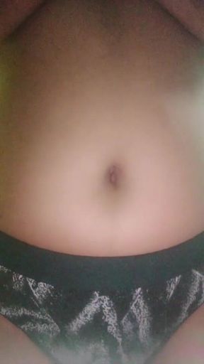 Desi Girl in Black Sheer Top & Panty - Transparent Tease