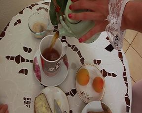 Hot anal threesome with French MILF and hot tattooed babe