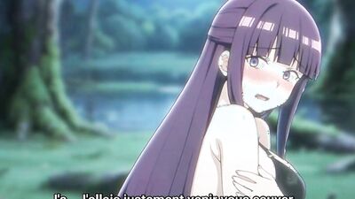 Japanese cartoon babe with huge tits gets a short detour in this hentai sex movie