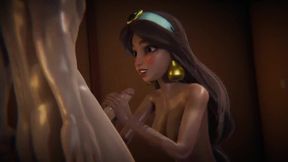 Slutty Jasmine gets pounded raw in Aladdin's Arabian affair