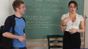 Classroom hardcore fuck with a long-legged brunette Chanel Preston