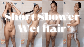 Short Shower Wet Hair