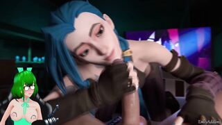 Jinx chupa una gran polla apasionadamente