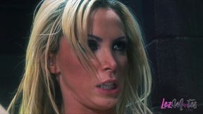 Busty blonde beauty gets her pussy pleased
