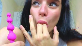 dirty ass to month for step-daddy with anal beads part 3