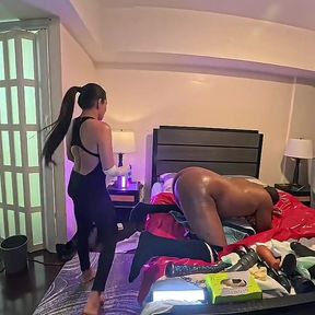 Asian Femdom Anal Fisting and Pegging