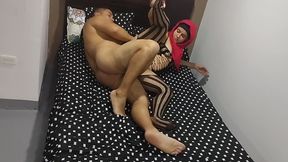 Freak Muslim Teen Girl Gets Her Ass Fucked by Her Egyptian Stepbrother