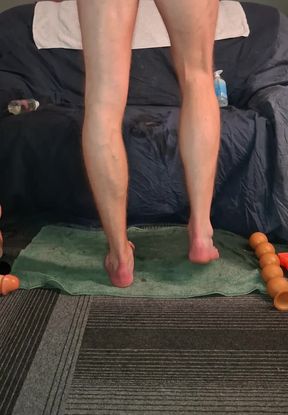 Hot Gay Twink Riding Multiple Huge Dildo's and Has Pissing Orgasms