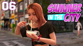 Summer In The City #06 - Petite Red Head Eating Ramen