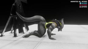 Hyper Muscle Growth Choked By Huge Cock Furry Animation