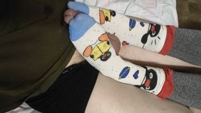 Sexy Penguin Socks Footjobs
