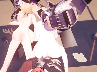 Ayato & Thoma Fuckfest - Genshin Impact