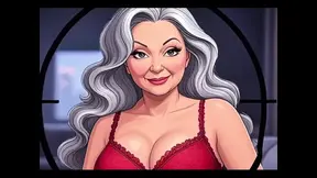 sexy blond GILF geeft een hete POV pijpen en eet kut