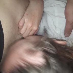 Deepthroating and begging for more