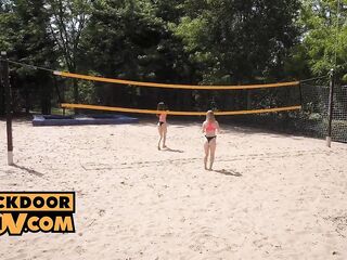 Volleyball Gals Anal Double Team with Jasmine Jayne and Lily Blossom